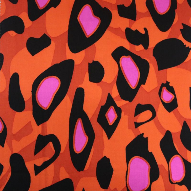MILAN E. ANIMAL POP NEON ORANGE/HYPER PINK V02 100%POLIESTER