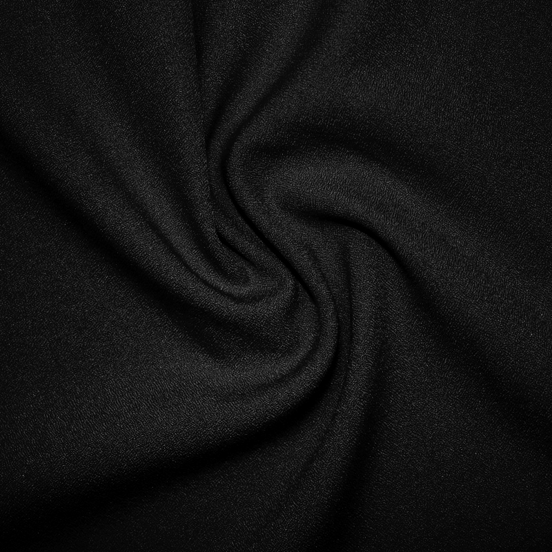 CREPE LUGANO BLACK 96% POLIESTER 4% ELASTANO 