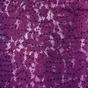 RENDA LANTEJOULA SGY700 RASPBERRY 56% POLIAMIDA 44% ALGODAO DELICADO