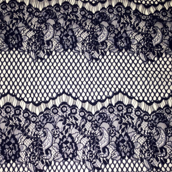 RENDA SOPHIE BICO NAVY 55% ALGODAO 43% POLIAMIDA 2% VISCOSE DELICADO