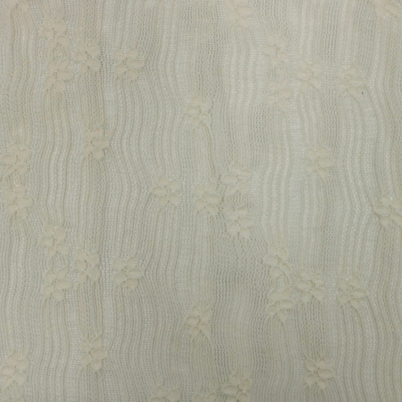RENDA TEXTURIZADA CAMPESTRE OFF WHITE 92%POLIAMIDA 8%ELASTANO "DELICADO AO MANUSEIO"