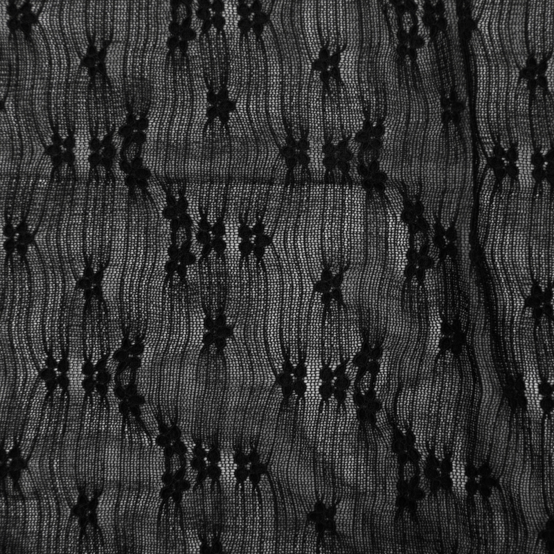 RENDA TEXTURIZADA CAMPESTRE BLACK  92%POLIAMIDA 8%ELASTANO "DELICADO AO MANUSEIO"