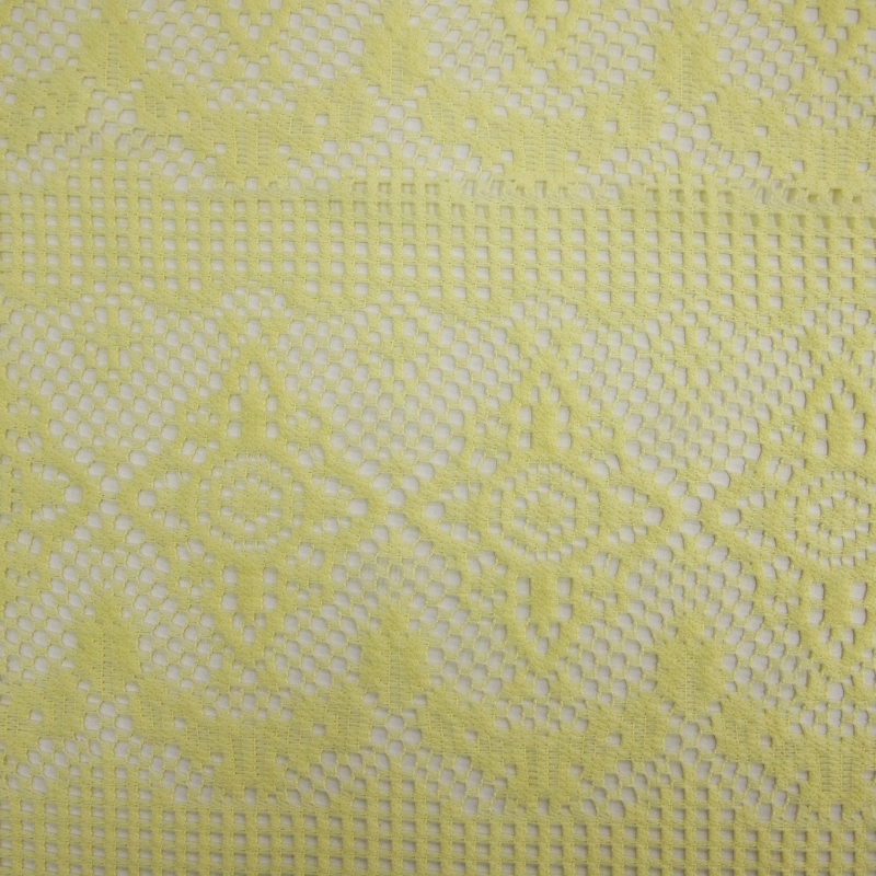 RENDA GUIPIR MEDITERRÂNEO AMARELO SOLAR 100%POLIESTER "DELICADO AO MANUSEIO"