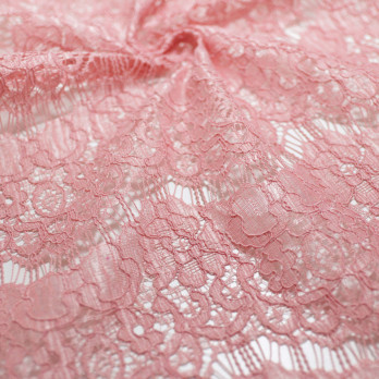 RENDA ORNAMENTAL CORDONÊ JARDIN NÉCTAR CORAL 100%POLIESTER DELICADO