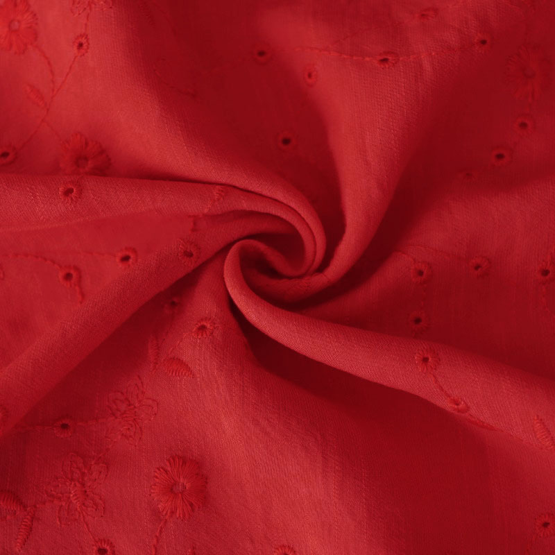 CAPRI SPECIAL BORD. FLOR CAMPESTRE SCARLET/SCARLET 65% POLIESTER 35%VISCOSE 