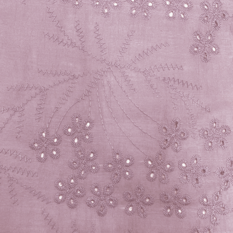 CAPRI SPECIAL BORD. ALBERTA ADOBE ROSE  55% POLIESTER 45%VISCOSE BORDADO 100% POLIESTER
