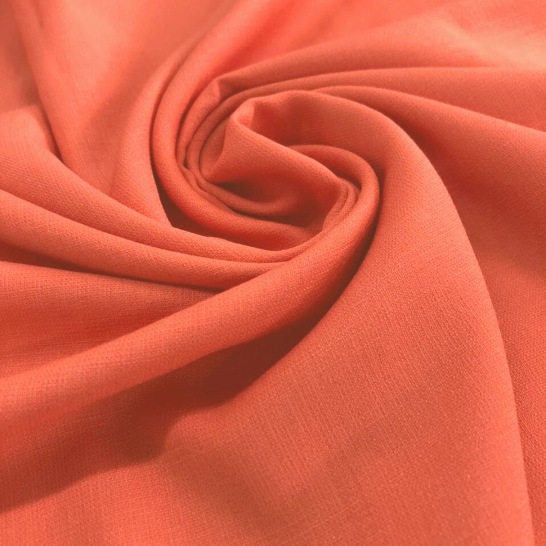 VISCO LINHO PAPAYA 55%VISCOSE 45%POLIESTER 