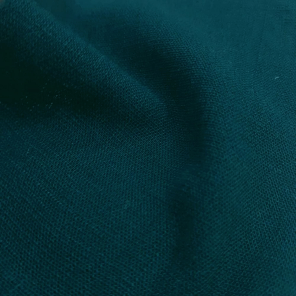 VISCO LINHO TEAL 55%VISCOSE 45%POLIESTER