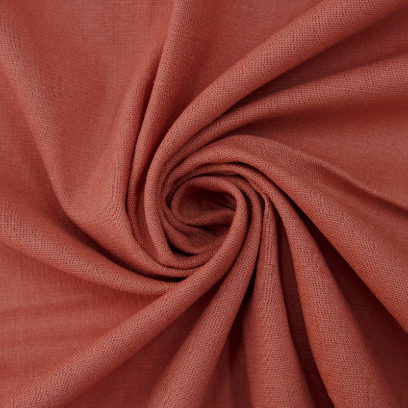 LINHO EC WASHED TERRACOTA 39%POLIESTER 36%VISCOSE 25%LINHO DELICADO