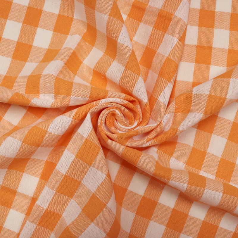 LINHO EC VICHY GARDEN FLAME ORANGE 40%POLIESTER 40%VISCOSE 20%LINHO DELICADO