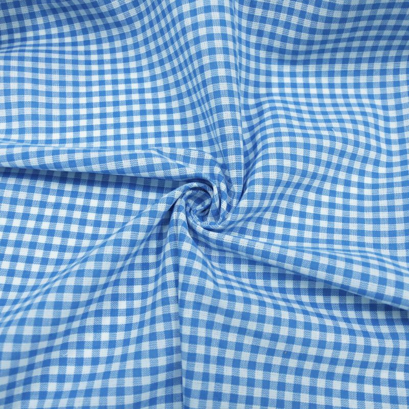 LINHO EC MINI VICHY VENICE AZUL ROYAL 40%POLIESTER 40%VISCOSE 20%LINHO DELICADO