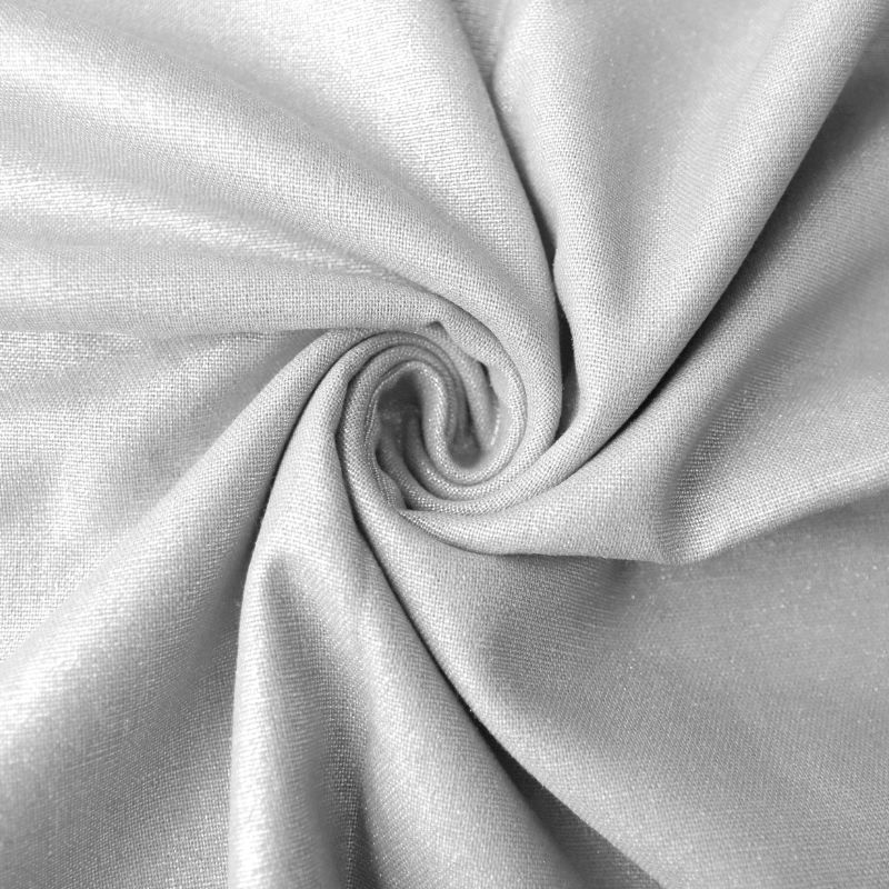 LINHO EC WASHED METALIC FOIL OFF WHITE/SILVER 39%POLIESTER 36%VISC DELICADO