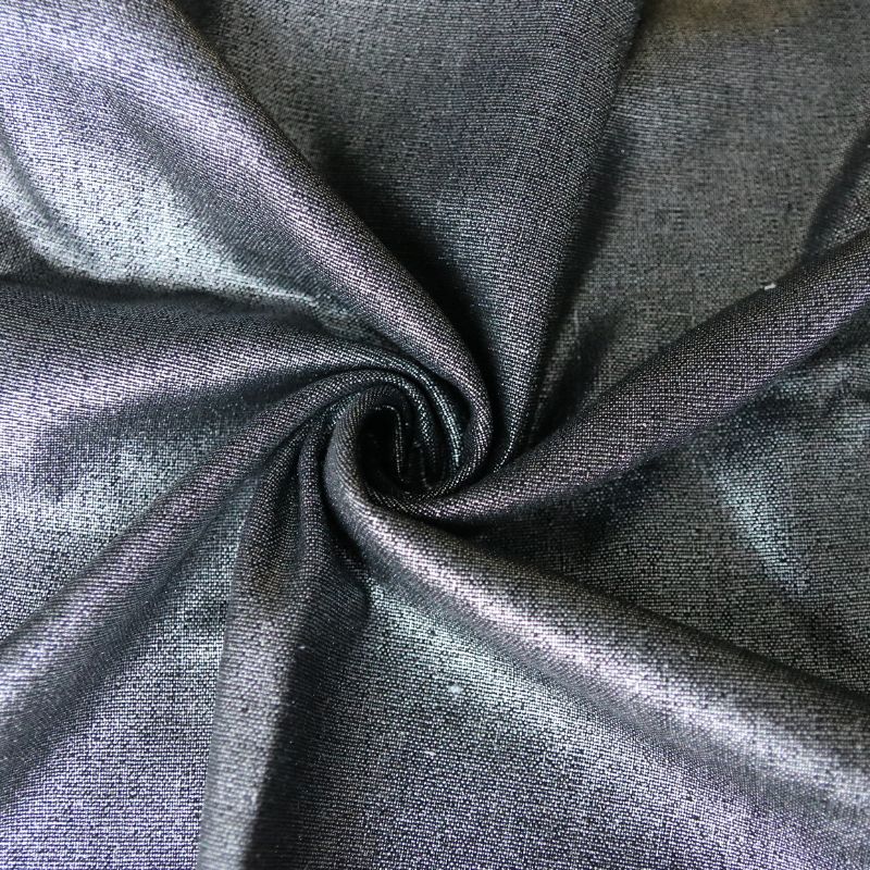 LINHO EC WASHED METALIC FOIL BLACK/SILVER 39%POLIESTER 36%VISC DELICADO