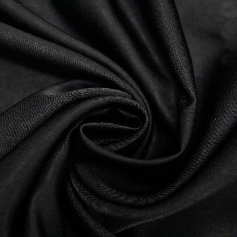 SOFT SATIN PUGLIA BLACK  70%VISCOSE 30%POLIESTER "DELICADO AO MANUSEIO"