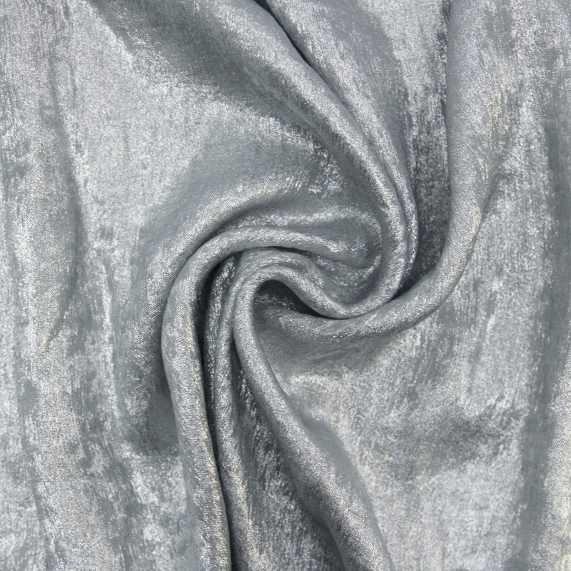 SILKY FOIL GLOW SILVER/SILVER 100%POLIESTER 