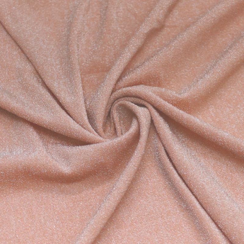 MALHA LUREX ECLIPSE PALE PEACH/SILVER 93%POLIESTER 7% ELASTANO DELICADO