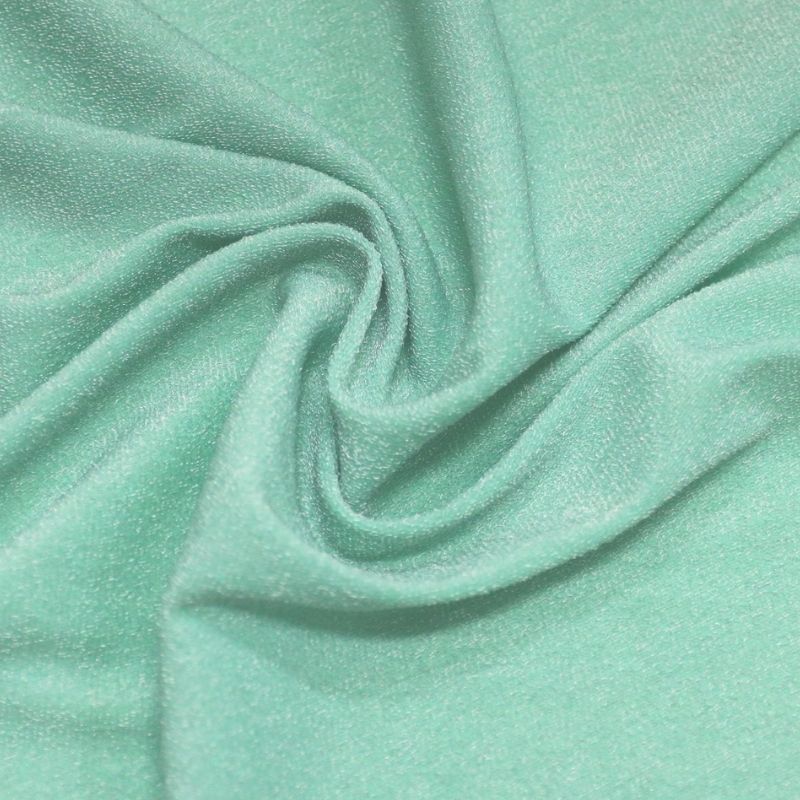 MALHA LUREX ECLIPSE VERDE SPA/ SILVER 93%POLIESTER 7% ELASTANO DELICADO