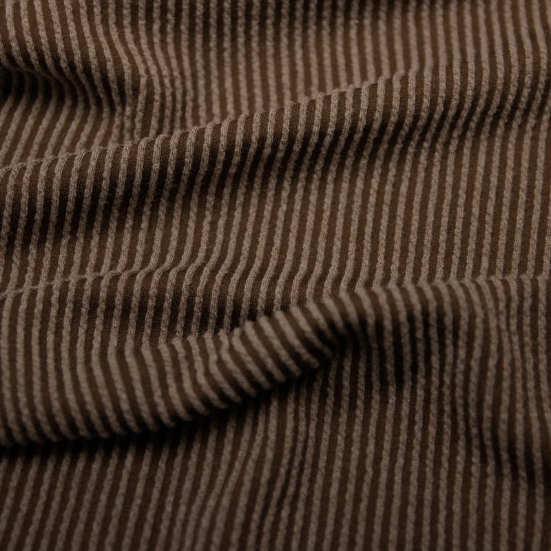 MALHA TEXTURIZADA LINES CHOCOLATE FONDANT 75%POLIESTER 20%VISCOSE 5% ELASTANO