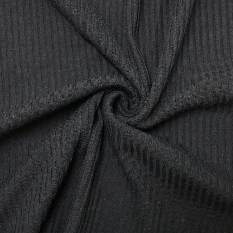 MALHA CANELADA SYDNEY BLACK 68%POLIESTER 29%VISCOSE 3% ELASTANO DELICADO
