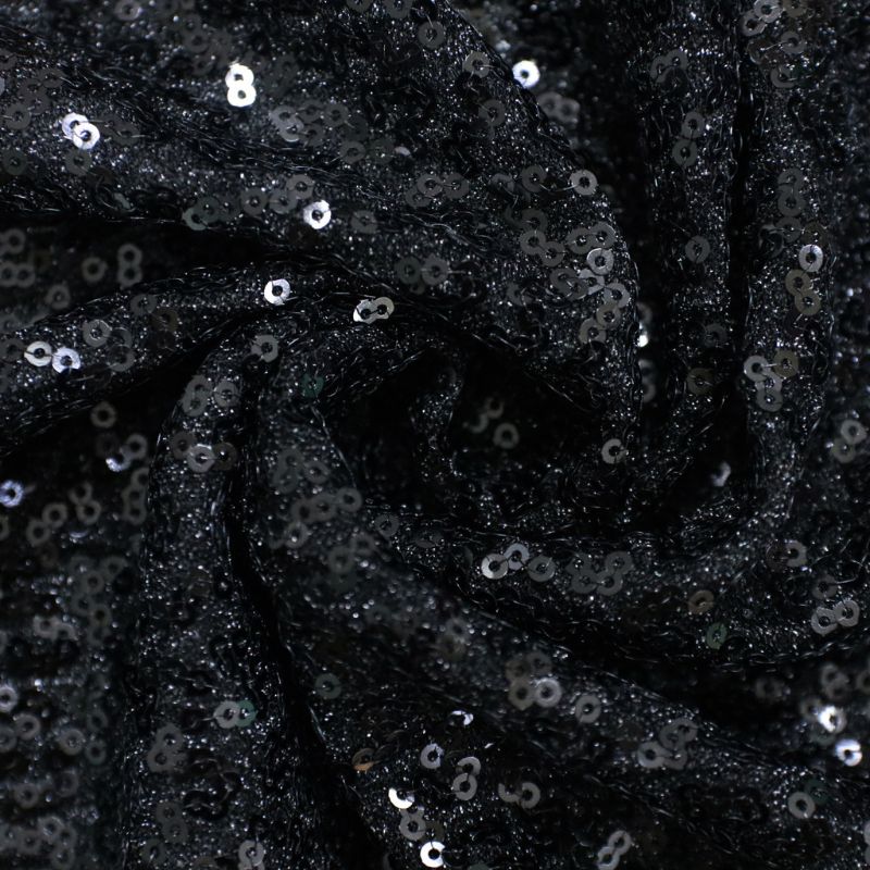 PAETE IBIZA BLACK/BLACK 100%POLIESTER "DELICADO AO MANUSEIO"