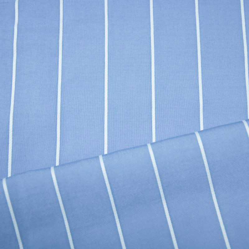 TRICOLISTRA AZUL WASHED/WHITE 70%VISCOSE 20%POLIAMIDA 10%POLIESTER 