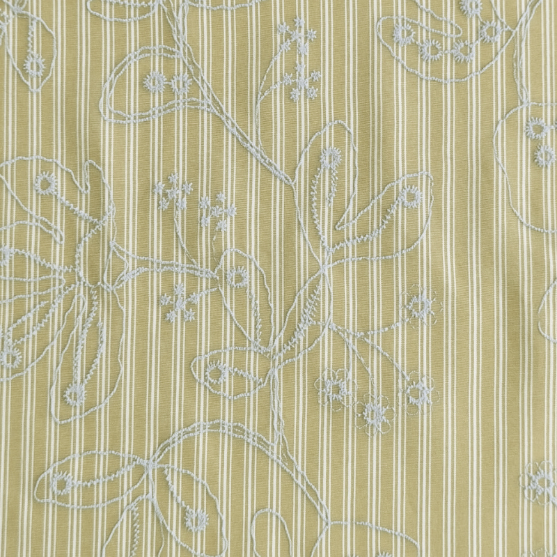 NEW TRICOLINE E. FLORAL CLARICE VANILLA 50%POLIESTER 50%VISCOSE DELICADO