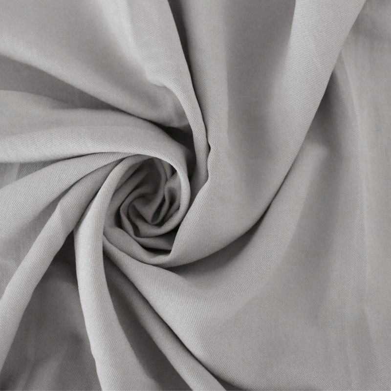 TWILL RAYON FLAT ICE LIGTH GRAY 92%VISCOSE 8%POLIESTER