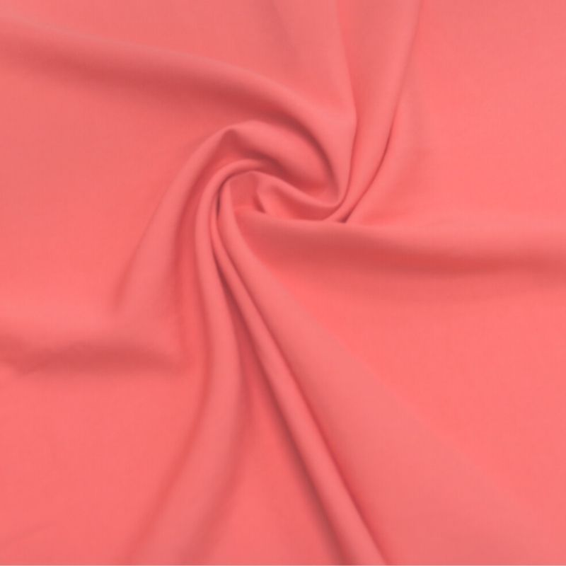 TWILL RAYON FLAT ICE HOT CORAL 92%VISCOSE 8%POLIÉSTER 