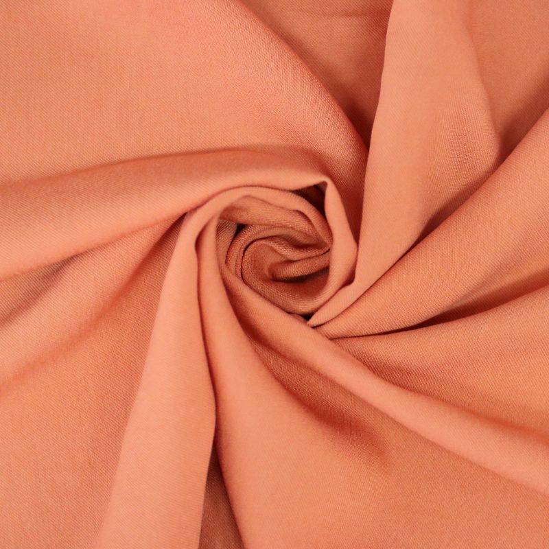 TWILL RAYON FLAT ICE NÉCTAR CORAL 92%VISCOSE 8%POLIESTER