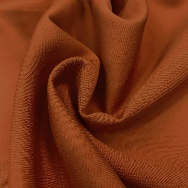 TWILL RAYON FLAT ICE CARAMEL 92%VISCOSE 8%POLIEST