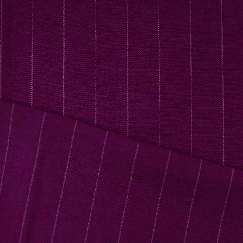 TWILL RAYON FLAT ICE RISCA DE GIZ AÇAI/ OFF WHITE 91%VISCOSE 8%POLIAMIDA 1% POLIESTER