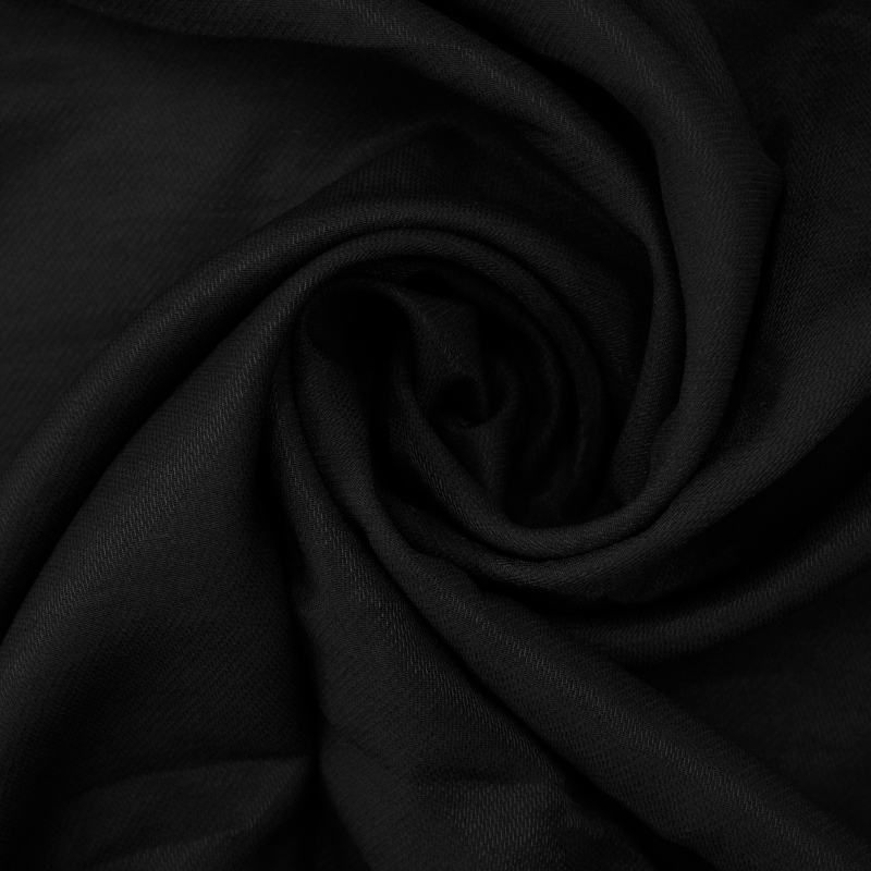 TWILL RAYON ESTOCOLMO BLACK 91%VISCOSE 9%POLIESTER 