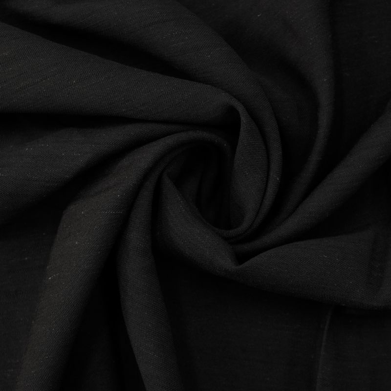 LINEN TWILL BRUXELAS BLACK  86%VISCOSE 9%POLIÉSTER 5%LINHO 