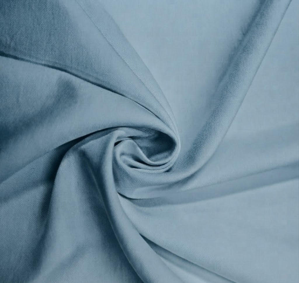 NEW TWILL RAYON ESTRUTURADO AZUL BOREAU 90%VISCOSE 10%POLIESTER DELICADO