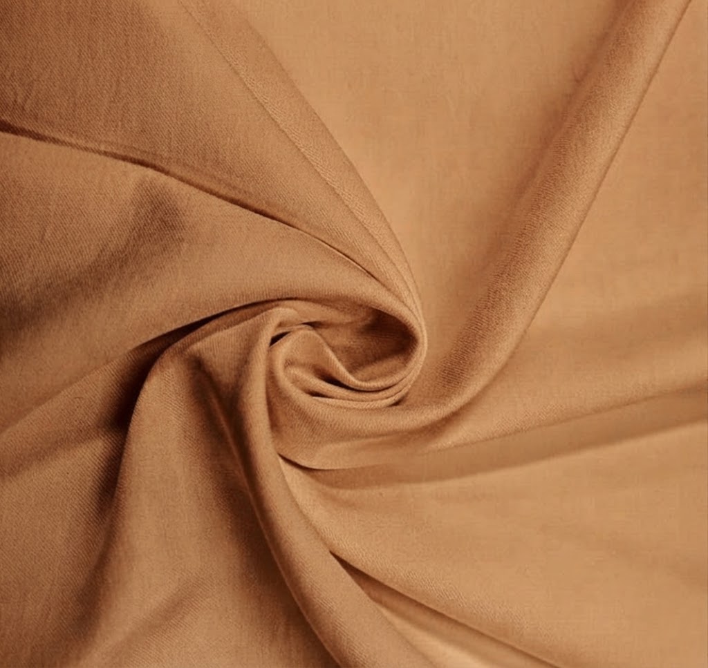 NEW TWILL RAYON ESTRUTURADO PÊSSEGO BRONZE 90%VISCOSE 10%POLIESTER DELICADO
