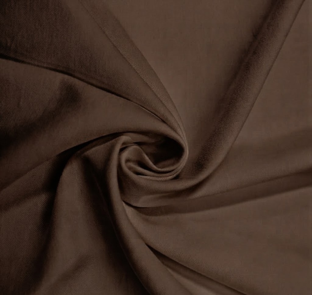 NEW TWILL RAYON ESTRUTURADO MARROM PÓ 90%VISCOSE 10%POLIESTER DELICADO