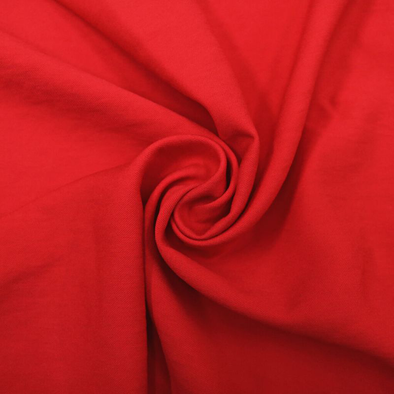 NEW TWILL RAYON ESTRUTURADO TOMATTO 90%VISCOSE 10%POLIESTER