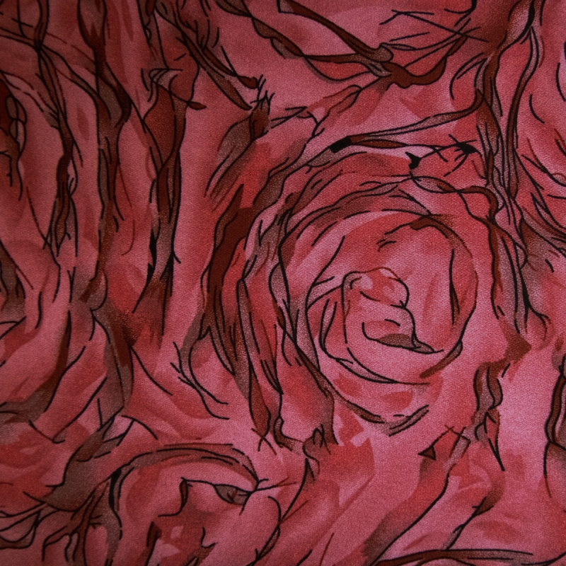 SATIN SPANDEX E. ROSEDAL BURGUNDY/SEPIA 100% POLIESTER "DELICADO AO MANUSEIO"