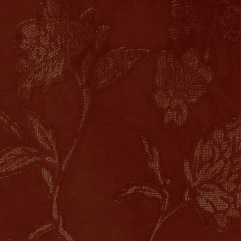 MOUSSELINE DEVORÉ PINOT HENNA 100%POLIESTER