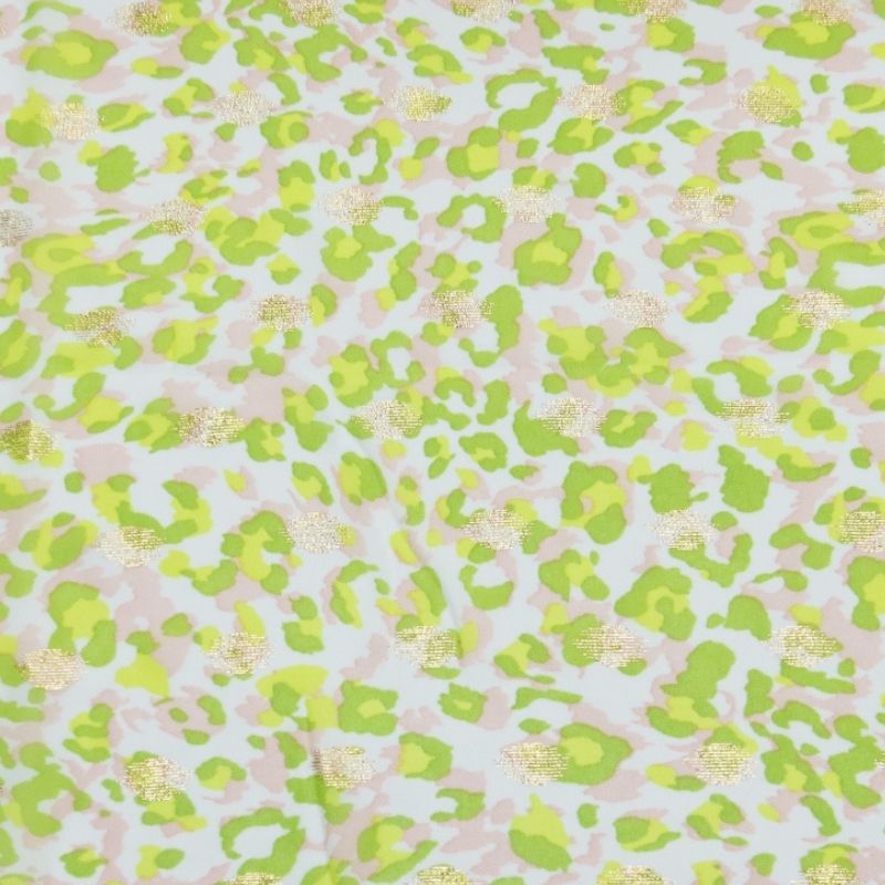 CHIFFON GOLDEN PRINT LEMON/ROSA 100%POLIESTER DELICADO
