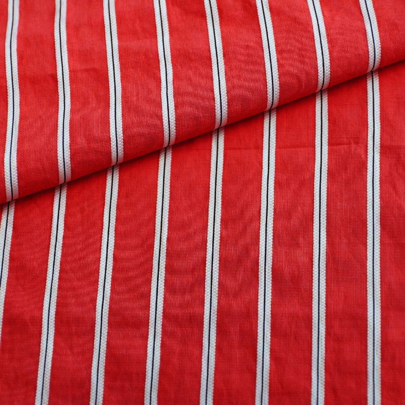 RAYON STRIPE PARIS VERMELHO TANGO/BLACK 70%VISCOSE 20%POLIAMIDA 10%POLIESTER DELICADO