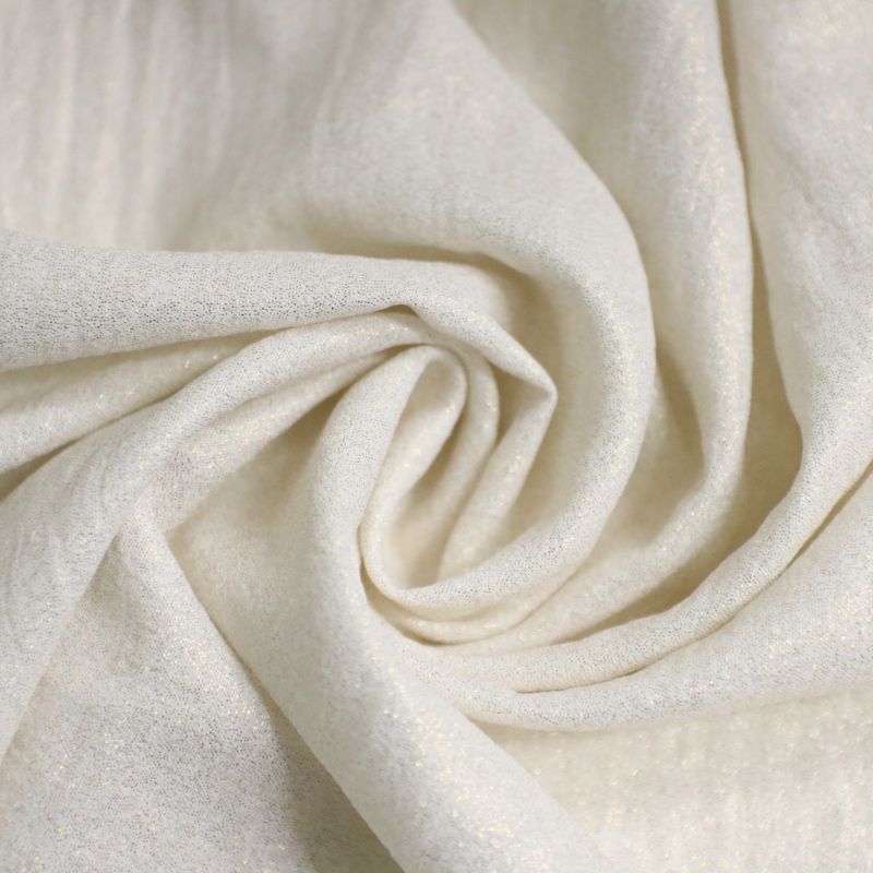 PALAZZO FOIL AIRFLOW OFF WHITE/GOLD 100%POLIESTER 