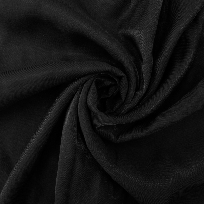 ALFAIATARIA RAYON LUMINOUS BLACK  87%VISCOSE 13%POLIESTER 