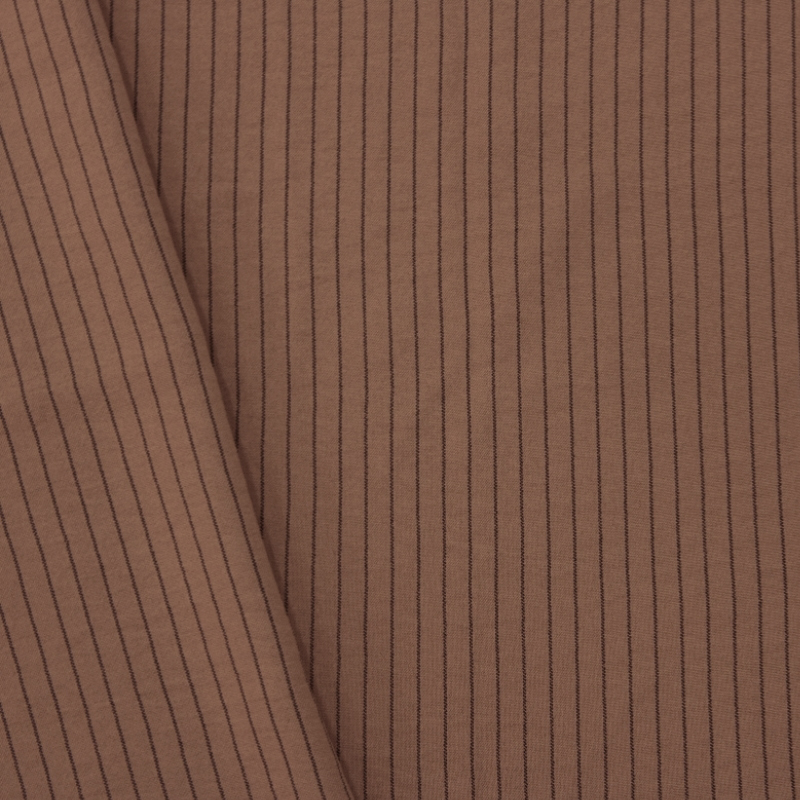 ALFAIATARIA MINI STRIPE AYLA BELGA BROWN 100%POLIESTER