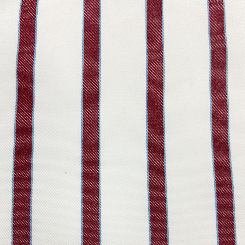 CAMISARIA COTTON STRIPE ROLAND GARROS OFF WHITE/ORIGAMI/RABANETE 70%POLIÉSTER 30%ALGODÃO