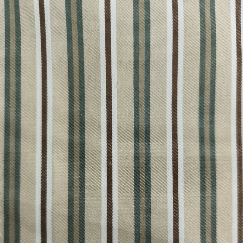 CAMISARIA COTTON STRIPE MANHATTAN RAFIA  70%POLIÉSTER 30%ALGODÃO