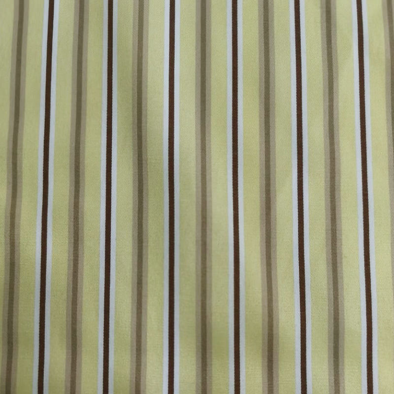 CAMISARIA COTTON STRIPE MANHATTAN LIMÃO AMARELO 70%POLIÉSTER 30%ALGODÃO