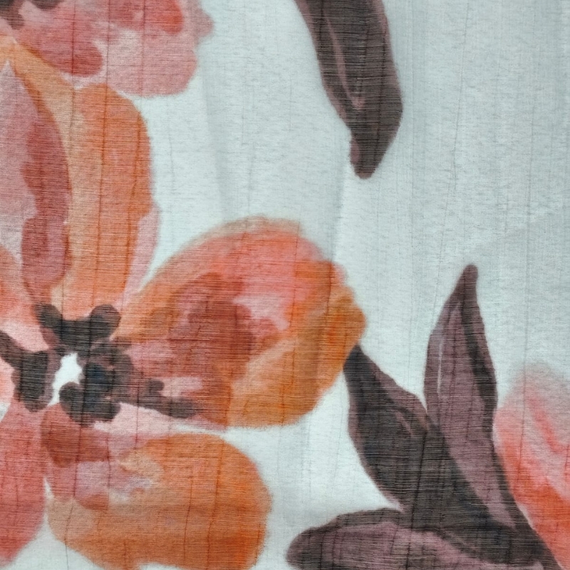 TRANSPARÊNCIA SILKY E. INHOTIM SOFT SALMON 65%VISCOSE 35%POLIAMIDA