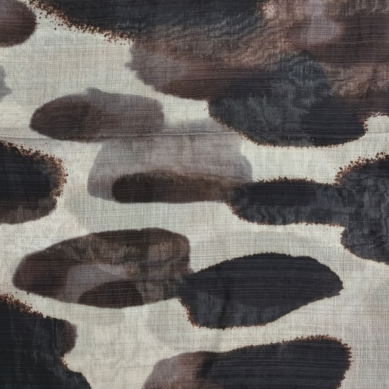 SILKY VOIL ELEGANCE E. DÁLMATA CHOCO 75%VISCOSE 25%POLIAMIDA DELICADO