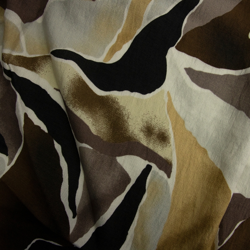 KAMALA ESTAMPADO VITRAL LATTE 88% VISCOSE 12% POLIAMIDA